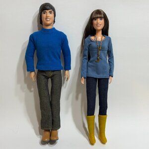 Lot of 2 Disney Camp Rock Dolls Shane and Mitchie (Joe Jonas & Demi Lovato)